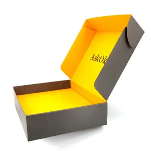 Recyclable Mailer biodegradable shipping packing box mailing paper corrugated mailer courier parcel boxes with custom logo print