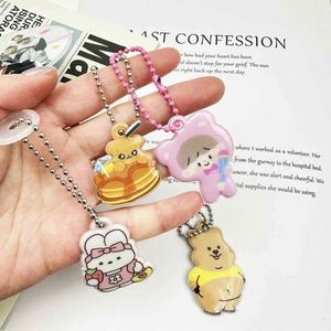 Custom PVC Reflective Pendant Voltage Filled Sponge Children's Schoolbag Glow-in-the Dark Keychain Fluorescent Keychain Pendant - Product Image 5