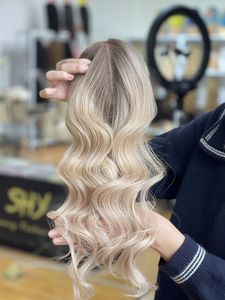 Extensiones de Cabello Humano Europeo Virgen de 3x5 Pulgadas, Hechas a Mano, Base de Seda, Cierre de 16 Pulgadas, Liso, 130% de Densidad, 3 Clips, para Cabello Fino SHY - Product Image 4