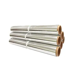 China Supplier Customized Logo Aluminum Foil Roll Price Aluminum Foil Roll Paper With Lubricated Surface or Embossed