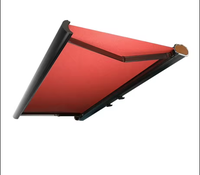 Auvent commercial motorisé rétractable en alliage d'aluminium, télécommande, protection solaire, imperméable, pliable, auvent de porte, projection de 6 m