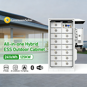 Гибридная солнечная система хранения энергии Greensun 241 кВт·ч 125 кВт в уличном шкафу, высокая безопасность, класс защиты IP55 - Product Image 1