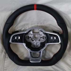 พวงมาลัยพื้นแบนสำหรับ MK7 7R 7.5R 6R MK5 MK7.<span class=keywords><strong>5</strong></span> R7 MK4 R line <span class=keywords><strong>MK</strong></span> 6 4 <span class=keywords><strong>5</strong></span> <span class=keywords><strong>Jetta</strong></span> Amarok - Product Image 4