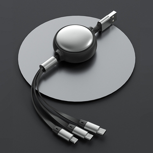 3-in-1 có thể thu vào 5V linh hoạt Micro USB Cable cho thiết bị di động máy quét mã vạch máy tính máy in-di động bện che chắn - Product Image 2