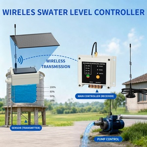 Controlador de nivel de agua solar inalámbrico totalmente automático con apagado automático para torres y CX-WX, garantiza el funcionamiento del bomba. - Product Image 4