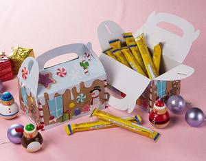 Design <strong>Christmas</strong> Pattern Printing Folding Personalized House Shape Gift <strong>Boxes</strong> for Kids - Product Image 2