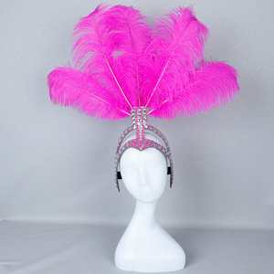 Serre-tête glamour inspiré des années 20 avec plumes et strass, accessoire de costume réglable DIY pour Halloween et les fêtes de remise des diplômes <span class=keywords><strong>Ava</strong></span> - Product Image 2