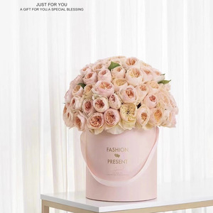 Cubo de Flores Redondo al por Mayor, Juego de 3 Cubos Grandes, Medianos y Pequeños, Caja de Regalo, Arte Floral Portátil, Caja de Rosas para el Día de <span class=keywords><strong>San</strong></span> Valentín - Product Image 5