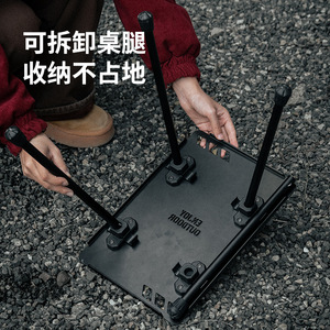 IGT1 <b>Foldable</b> Portable <b>Table</b> 36x25x34.5cm Black Outdoor Camping Picnic Use - Product Image 4