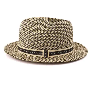 Chapéu de palha primavera verão moda masculina e feminina chapéu de palha com logotipo personalizado respirável e legal chapéus de palha