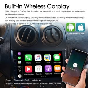 Radio Estéreo para Auto con CarPlay Inalámbrico, Android 13, Control por Voz con IA, 128GB, Navegación GPS, Reproductor Multimedia de Video para Chevrolet Aveo SEDAN T250 - Product Image 4