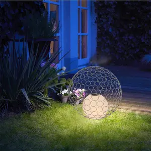 Portable outdoor solar lights for garden decor LED Ball Light Waterproof Solar Lawn Lamps