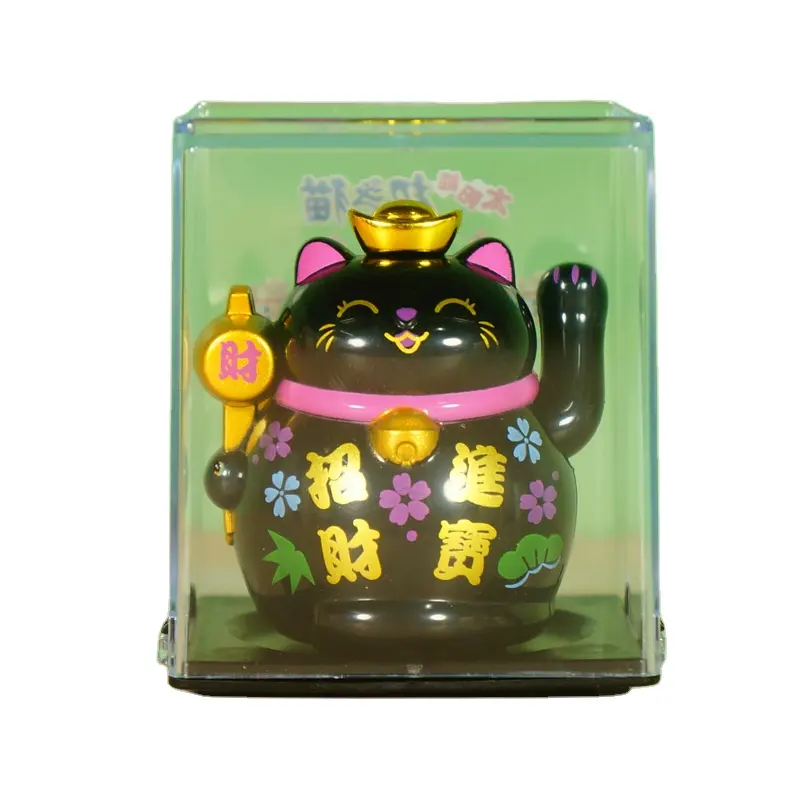 2-Inch Lucky Cat Model Winkel Auto-Onderdelen Interieurdecoratie Maneko Neko Lucky Cat Fortune Cat In Japanse Stijl