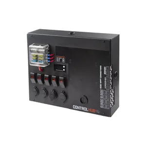 Aluminium Alloy 12v Accessory Power DC Charger Battery Box Control Box Electronics Instrument Enclosures Rocker Switch