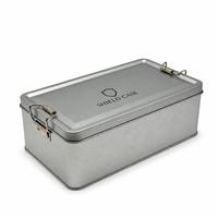 Boîtes à thé en métal en gros, écologiques, vides, pour emballage de gâteaux, bonbons, snacks, avec couvercles hermétiques, boîtes alimentaires recyclables