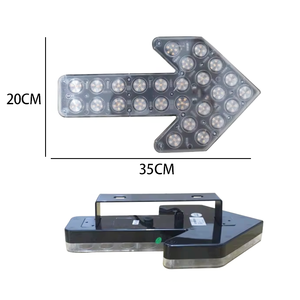 Semáforo LED intermitente <span class=keywords><strong>Flecha</strong></span> direccional Camión <span class=keywords><strong>de</strong></span> remolque para Seguridad vial <span class=keywords><strong>Señal</strong></span> <span class=keywords><strong>de</strong></span> giro Advertencia <span class=keywords><strong>de</strong></span> peligro para automóviles Semáforo - Product Image 3