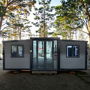 40ft Luxo Modular Prefab Casa Recipiente Impermeável 2 Quarto Escritório Pod Ilha Solar-Powered 2 Ilha Solar-Powered 2 Quarto