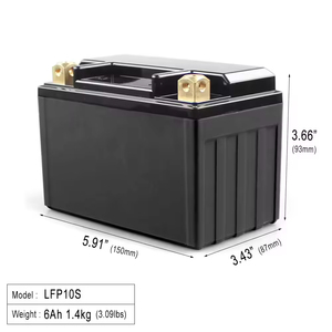 Yauneidak แบตเตอรี่มอเตอร์ไซค์ LiFePO4 LFP10S 6Ah 12.8V 3000รอบ CCA 380 -20-70สำหรับยานพาหนะไฟฟ้า - Product Image 2