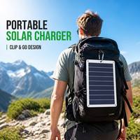 Module solaire flexible haute efficacité pour la charge directe des appareils USB en randonnée