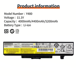 Аккумулятор L11S6Y01 для ноутбуков Lenovo Y580, G510, G580, G710, G480, G485, G585, <span class=keywords><strong>Y480</strong></span>, Y480N, Y485, Y485N, Y480P, Z380 - Product Image 2