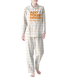 Drop Shipping Langarm Damen Pyjama Leichte, entspannende Nachtwäsche Personal isiertes Pyjama Set für den ganzen Nacht komfort - Product Image 1