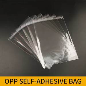 Vente en gros Sac en plastique transparent auto-adhésif OPP Logo personnalisé transparent pour cadeau - Product Image 5