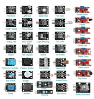 Kit de capteurs 45 en 1 pour débutants, joystick rvb DS18B20 capteur de détection sonore, évitement d'obstacles, buzzer pour ARDINO