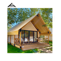 Hutte de glamping de luxe extérieure, résidentielle, personnalisée, Oxford, imperméable, écologique, avec salle de bain, type tente safari