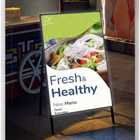 Accueil intérieur led extérieur menu conseil publicité présentoir portable vertical affiche ultra-mince boîte à lumière panneau d'affichage