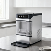 Machine à glaçons à mastication de 20 kg/24h avec réservoir d'eau auxiliaire de 1,3 L, haut de gamme, pour usage domestique, motorisée, entièrement automatique, économe en énergie, facile à utiliser