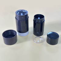 Vente en gros Récipient rechargeable à rouler sur déodorant 50g 75g Bouteille ronde vide torsadée