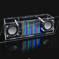 Kit électronique DIY MISUXIN pour audio : carte de circuit imprimé avec lumière LED à spectre musical et rythmique, kit haut-parleur