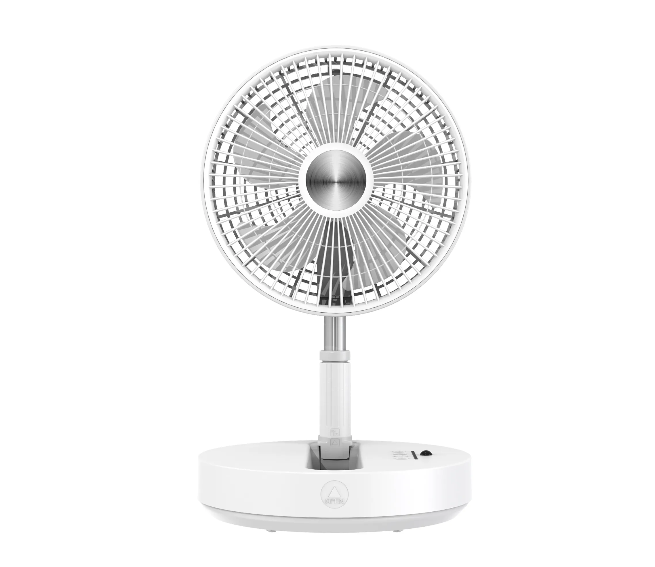 2023 new arrival 11inch table oscillating 10800mAh fan brushless DC motor Air fresh quite foldable storage fan