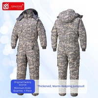 Combinaison d'hiver imperméable et épaisse pour homme, résistante au froid, vêtement de travail une pièce pour entrepôt frigorifique et chaîne du froid
