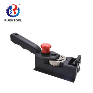 Localizador de perforación para carpintería, guía de perforación de madera, guía de perforación, Kit de brocas, <span class=keywords><strong>herramienta</strong></span> posicionadora de carpintería, 38 Uds. - Product Image 6