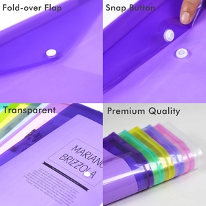 Ví Đựng Tài Liệu Phong Bì PP Nhựa Tùy Chỉnh Trong Suốt Bán Chạy Từ Nhà Máy Trung Quốc Bìa Đựng Tài Liệu Có Nút Bấm A4 - Product Image 6