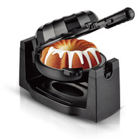 Mini gaufrier électrique avec plaques antiadhésives et chauffage uniforme pour gâteaux faits maison, utilisation en extérieur, desserts rapides