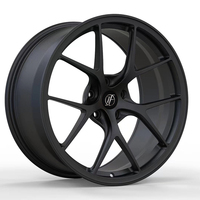 Jante en alliage forgé 5x112 à rayons profonds concaves, finition noir mat, compatible avec BMW Série 4 F32 F36