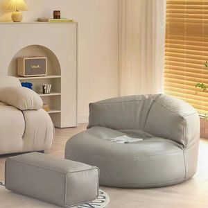 Divano Singolo <span class=keywords><strong>Moderno</strong></span> a Sacco, Poltrona Casual con Poggiapiedi per <span class=keywords><strong>Appartamento</strong></span>, Balcone, Camera da Letto, <span class=keywords><strong>Soggiorno</strong></span> - Product Image 1