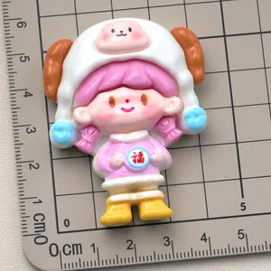 Vendita calda kawaii animale cartone animato flatback cabochon in resina accessori per artigianato fatto a mano fai da te decorazione per la casa accessori