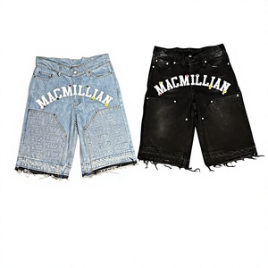 Shorts en jean pour homme Macmillian, taille haute, style cargo, déchirés, respirants, séchage rapide, imperméables, mode printemps-été - Product Image 6