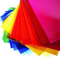Plaque PVC couleur Senpu SP-003 - Transparente givrée, découpable en différentes tailles avec service de découpe