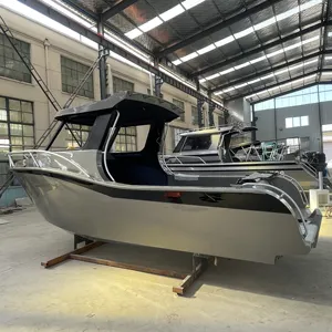 Venda quente 21ft 6.5m metallochrome Austrália tipo pesca alumínio cabine barco