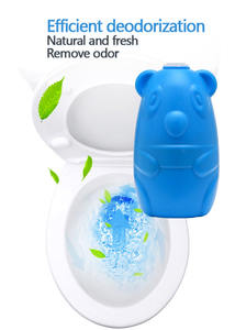 Détergent automatique pour toilettes, désodorisant, ours magique, bol <span class=keywords><strong>de</strong></span> détergent pour toilettes, nettoyant liquide bleu - Product Image 6