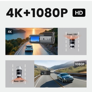 1.47inch 4K Mini Hidden điều khiển xe DVR Video Recorder Dash Cam Dashcam máy ảnh phía trước và phía sau với Wifi GPS FHD tầm nhìn ban đêm tự động - Product Image 2
