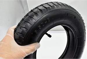 Pneu HL 3.50-8 "et chambre à air remplis d'air, 4PR avec tige <span class=keywords><strong>de</strong></span> <span class=keywords><strong>valve</strong></span> en métal courbé TR87, convient à une <span class=keywords><strong>roue</strong></span>/jante <span class=keywords><strong>de</strong></span> 8 pouces - Product Image 5