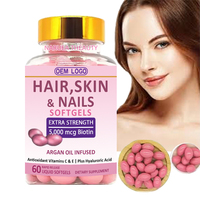HealoRena Collagène en Capsules Molles – Complément Protéiné et Vitamine C pour Peau, Ongles et Cheveux – Capsules de Collagène Éclaircissantes