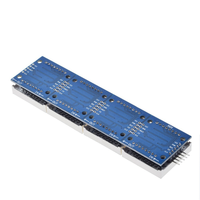 MAX7219 Modul Dot Matrix Modul Kontrol Mikrokontroler Modul Layar Tampilan Dot Matrix 4-in-1 dengan Kabel 5P