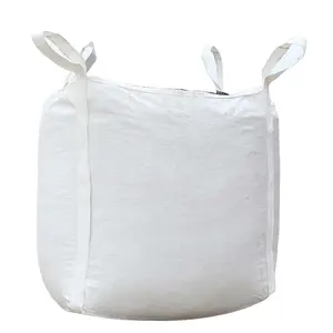 Hoge Kwaliteit Food Grade 1000 Kg Big Pp Jumbo Fibc 1 Ton Cement Jumbo Zakken Opslag Verpakking Voor Rijstmeel Suikerzout