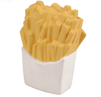 Balle anti-stress souple en mousse PU en forme de café, jouets en gros, jouets anti-stress alimentaires, logo personnalisé pour cadeaux promotionnels